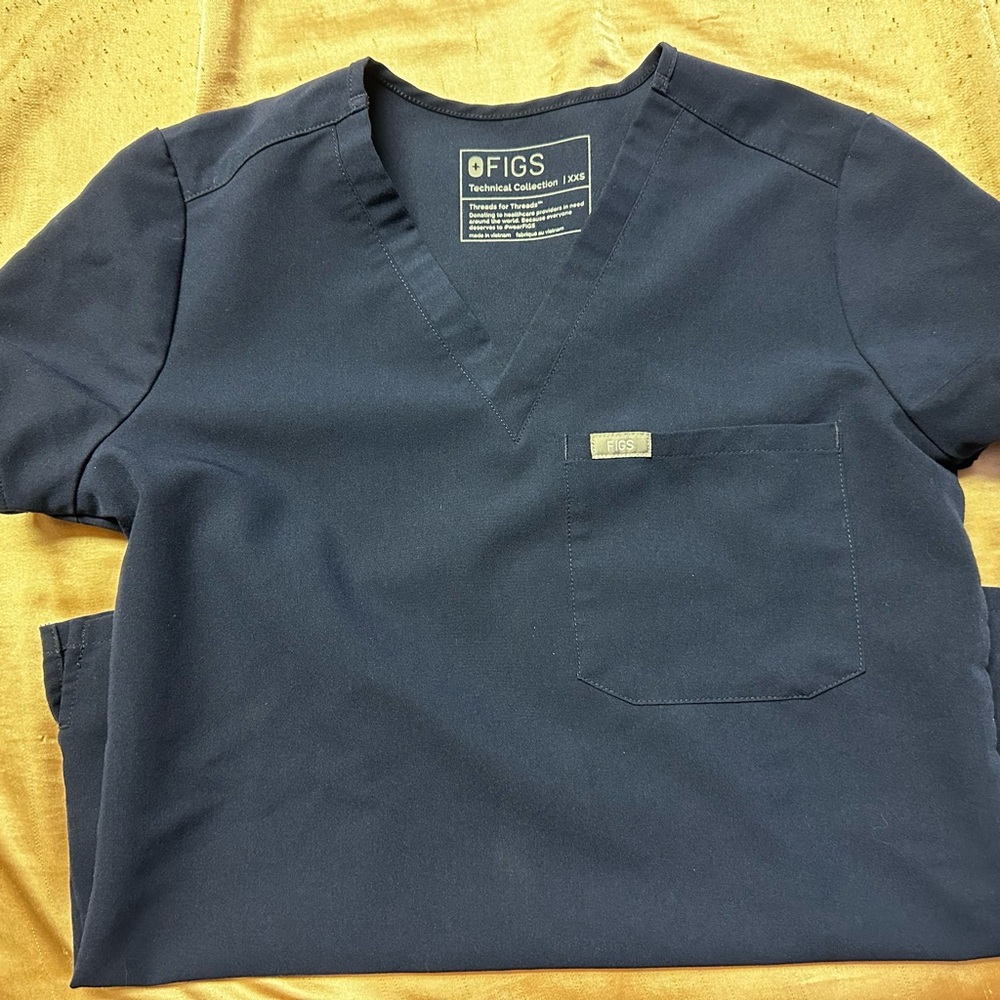 Figs Catarina Scrub top - navy blue XXS